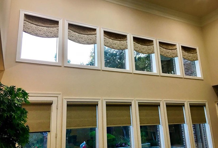 Dormer windows with custom drapes