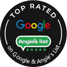 Top Rated on Google and Angie's List stamp