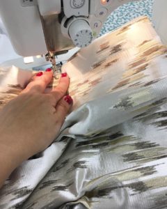 sewing drapery pleat