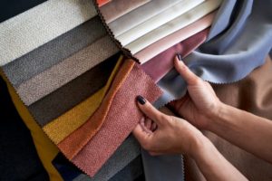 Fabric swatches for custom curtains and drapery